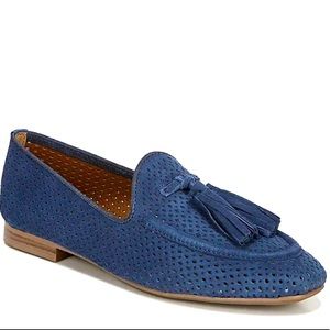 New Franco Sarto cobalt blue leather loafer 10